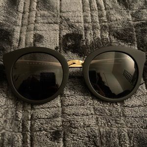 Quay Australia Matte Black/Gold Sunnies